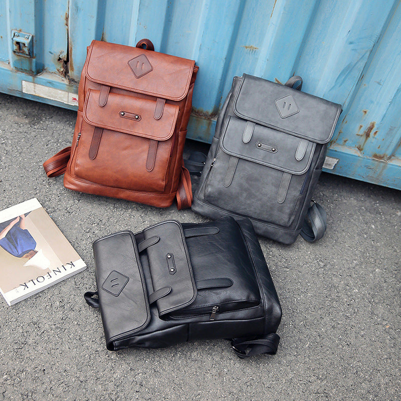 Leder-Rucksack für Laptop – Retro-Stil – Bild 6 | LuxeStyle