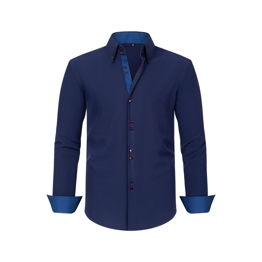 Gepunktetes Hemd im Colour-Blocking-Design – Bild 4 | LuxeStyle