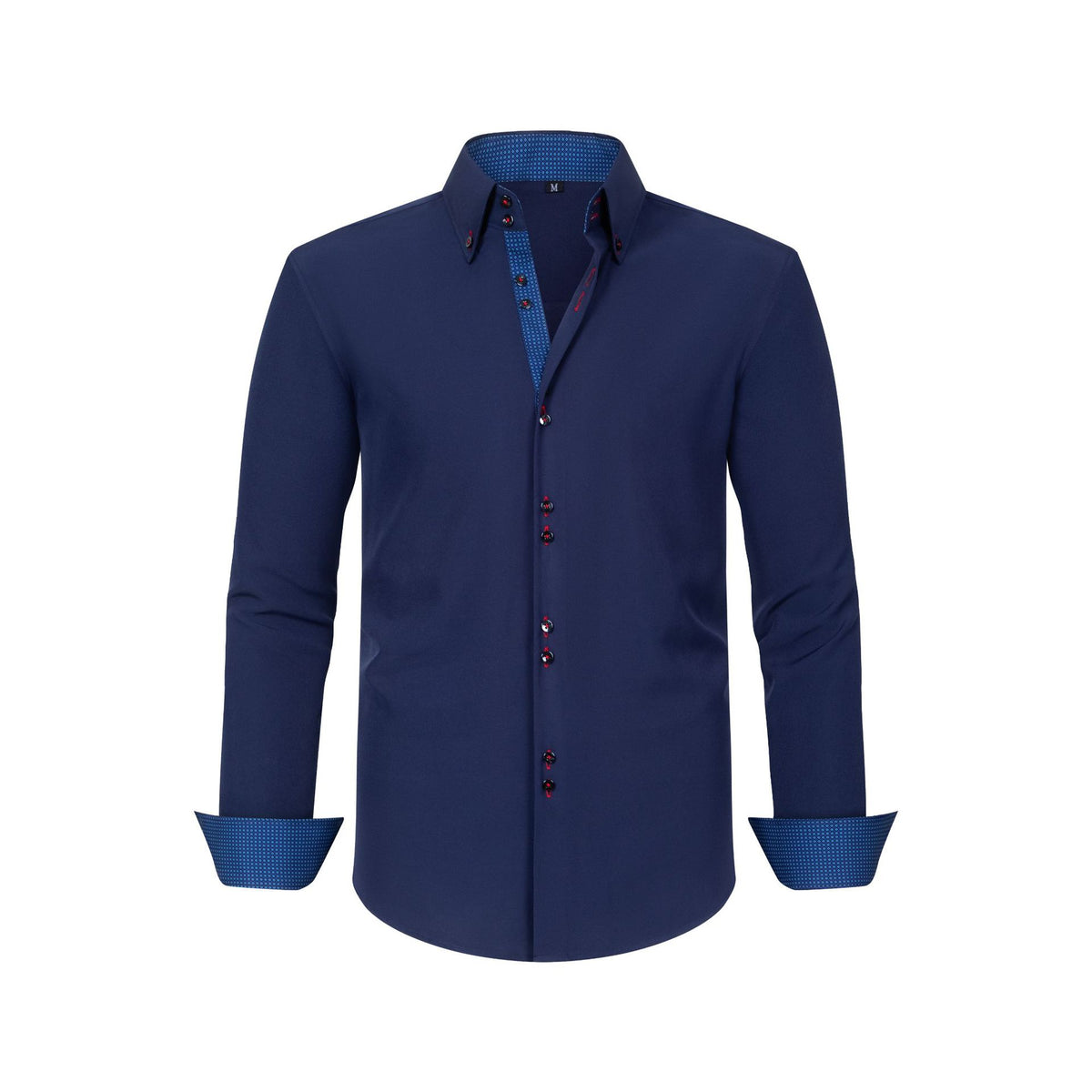Gepunktetes Hemd im Colour-Blocking-Design – Bild 4 | LuxeStyle