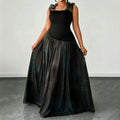 Elegantes Maxikleid mit Spitzenbesatz