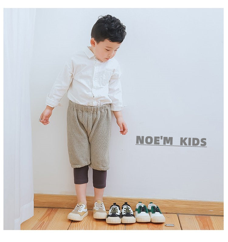 Weiche Kinderschuhe aus Canvas mit Rutschfänger
