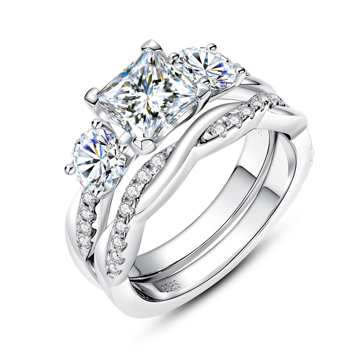 Verdrehter Ring mit Steinbesatz – Bild 4 | LuxeStyle