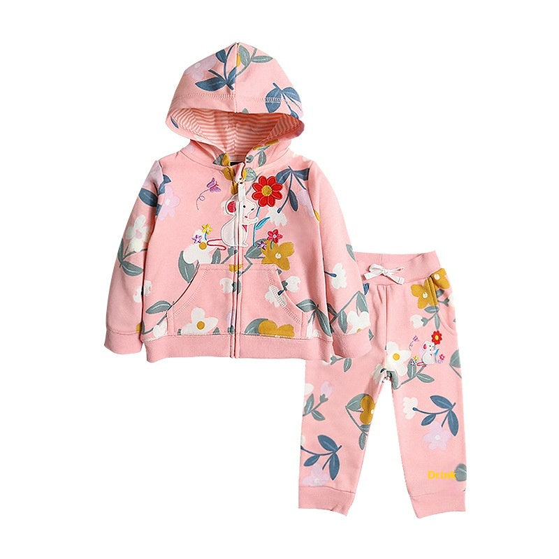 Baby Kapuzen-Sweatshirt-Anzug – Zweiteiler – Bild 7 | LuxeStyle