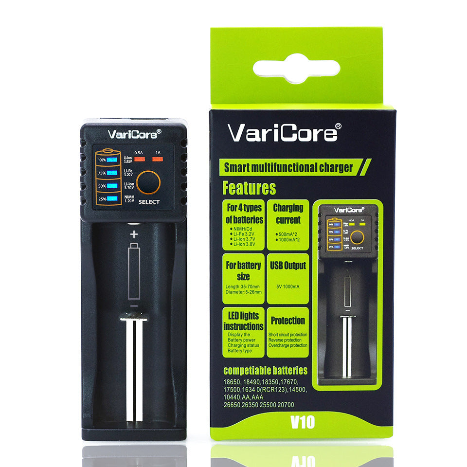 V10 Universal-Ladegerät für Akkus