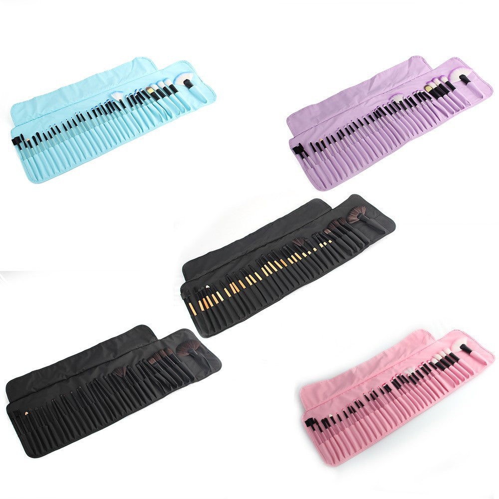 32-teiliges Make-up Pinselset mit Tasche – Bild 10 | LuxeStyle