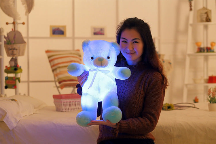 LED-Leucht-Teddybär Plüsch Rosa