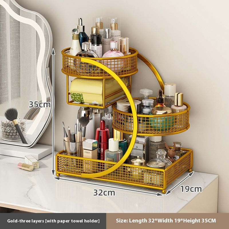 Minimalistischer Kosmetik-Organizer aus Metall – Bild 9 | LuxeStyle
