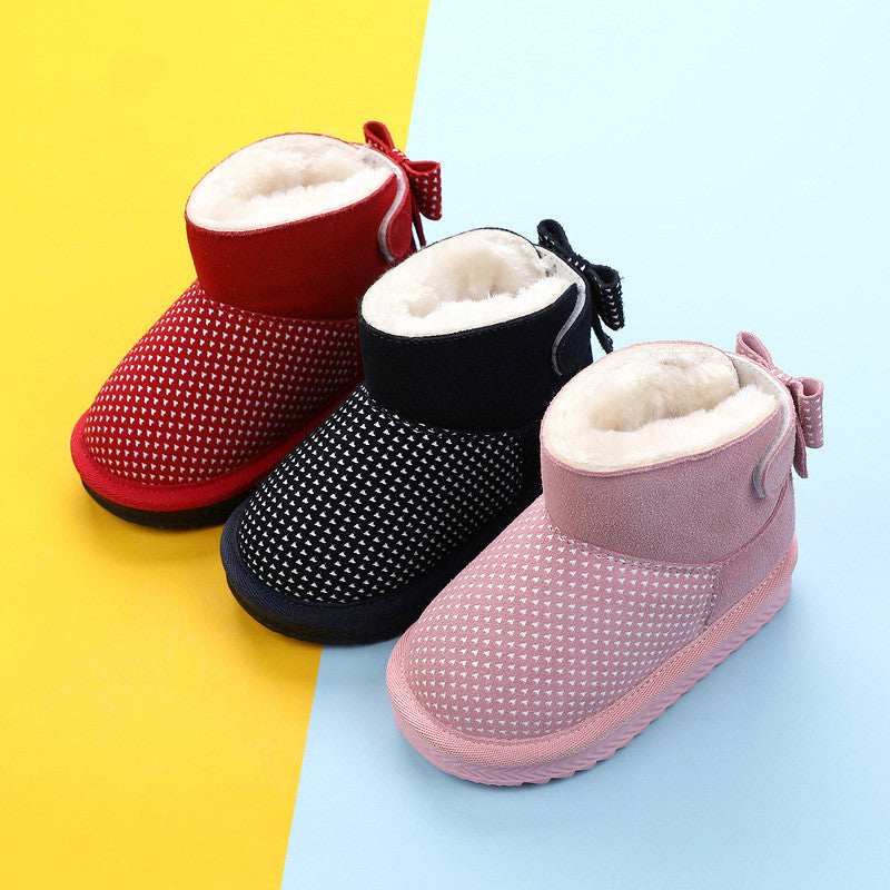 Kinder Schneestiefel aus Rindsleder