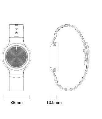Notruf-Armband mit Sturzsensor und Bluetooth