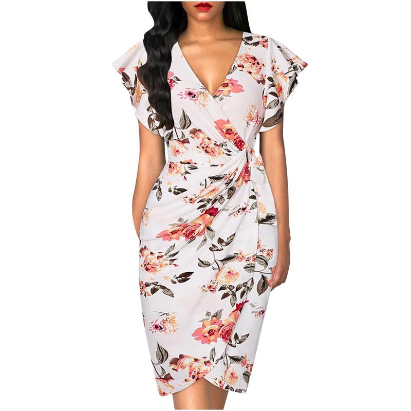 Wickelkleid mit Taillenschnürung – Bild 6 | LuxeStyle
