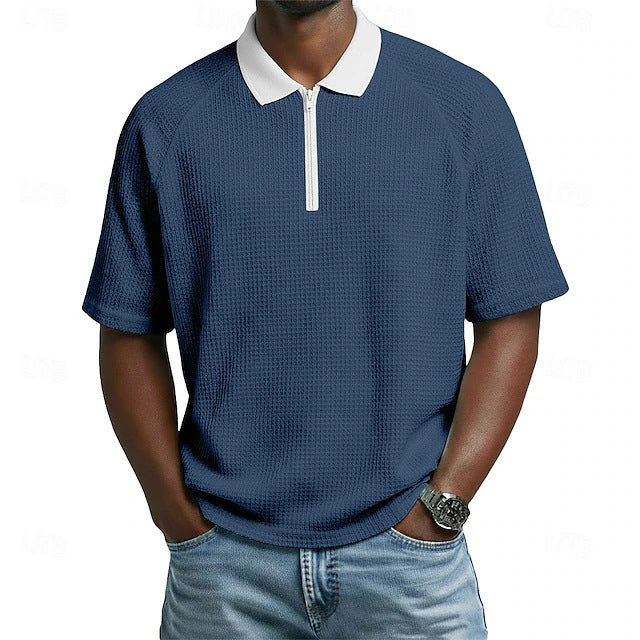 Herren Polo-Shirt mit Kragen kurzärmlig casual