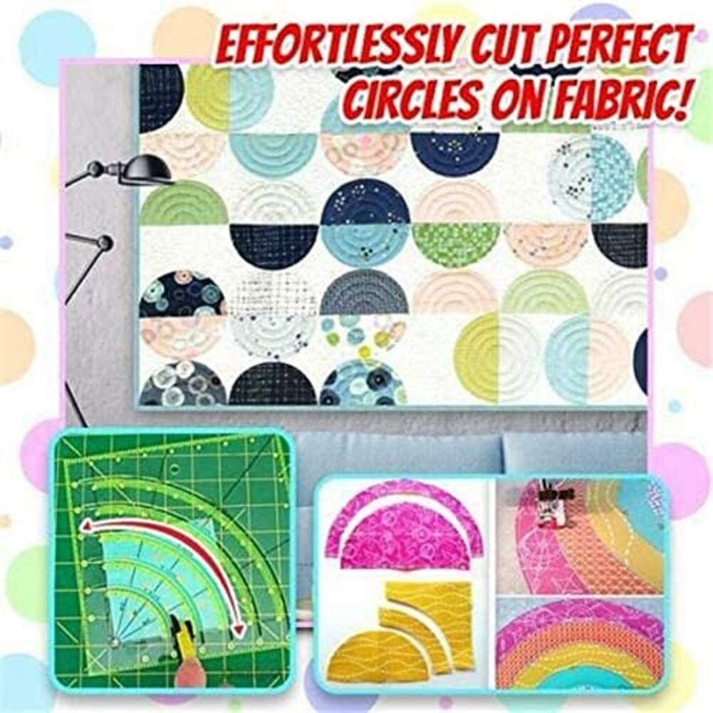 Quilt-Kreisschneider «Arcs & Fans» – Bild 2 | LuxeStyle
