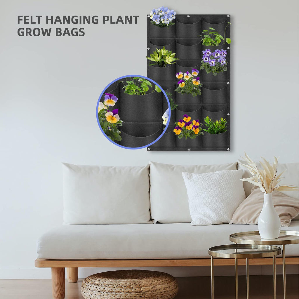 Pflanztasche vertikal, 18 Taschen – Bild 4 | LuxeStyle