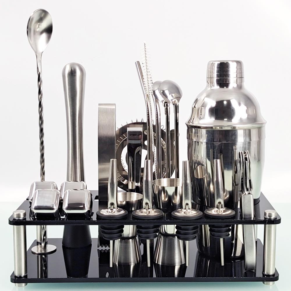 Boston Shaker Set aus Edelstahl und Acryl – Bild 1 | LuxeStyle