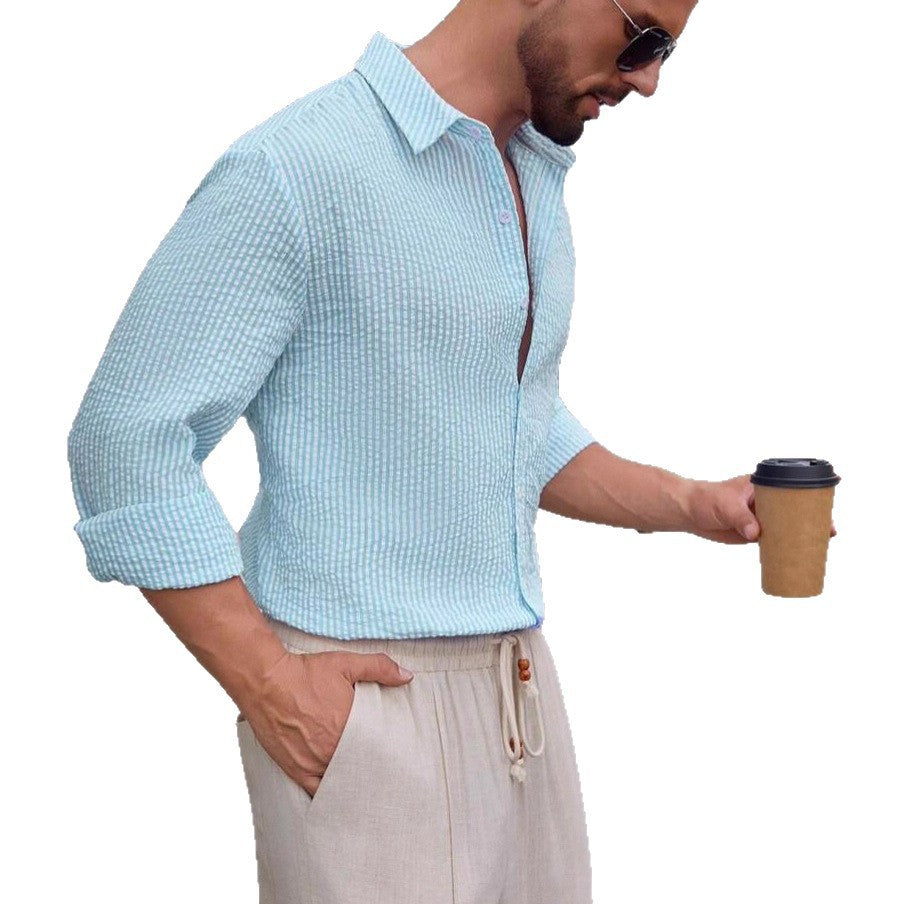 Herren Streifen-Hemd