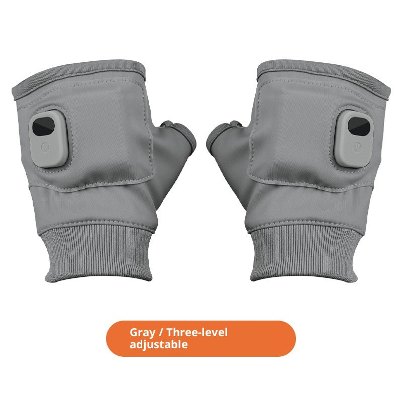 USB Beheizbare Halbfinger-Handschuhe