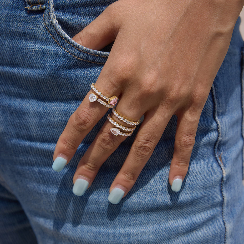 Edelstahl-Zirkonring "Snake" – Bild 7 | LuxeStyle