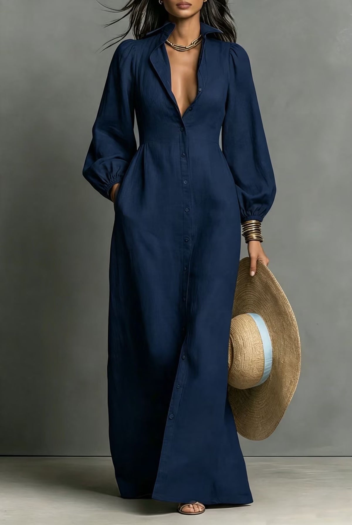 Long Shirt Dress Damen – Elegant & Vielseitig – Bild 2 | LuxeStyle
