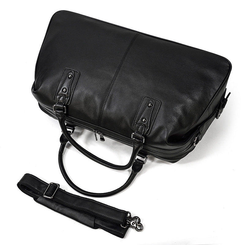 Retro Reisetasche aus Leder für Herren – Bild 5 | LuxeStyle