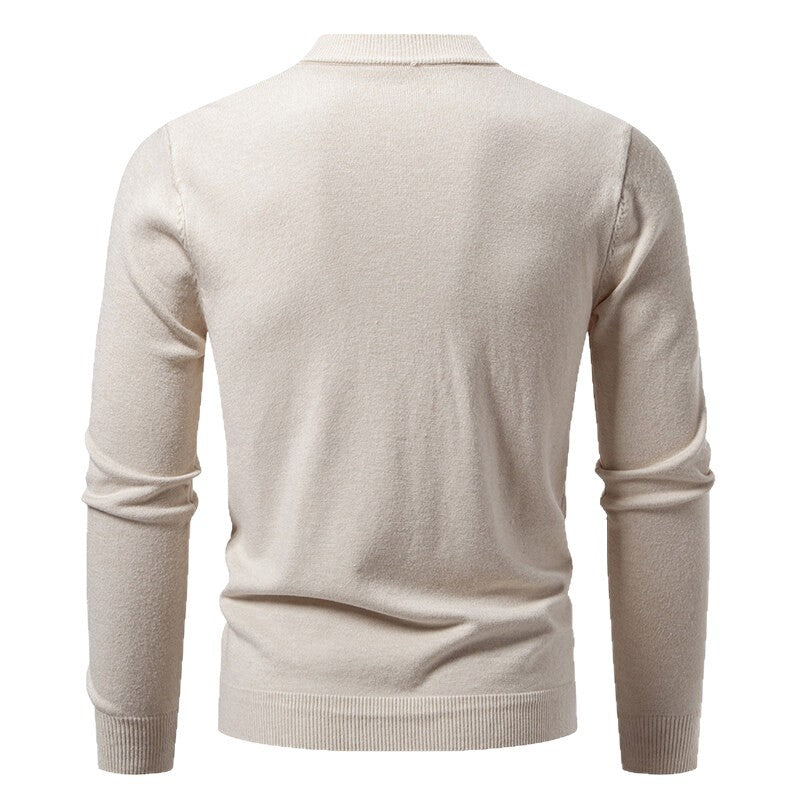 Herren Strick-Cardigan mit V-Ausschnitt – Bild 2 | LuxeStyle