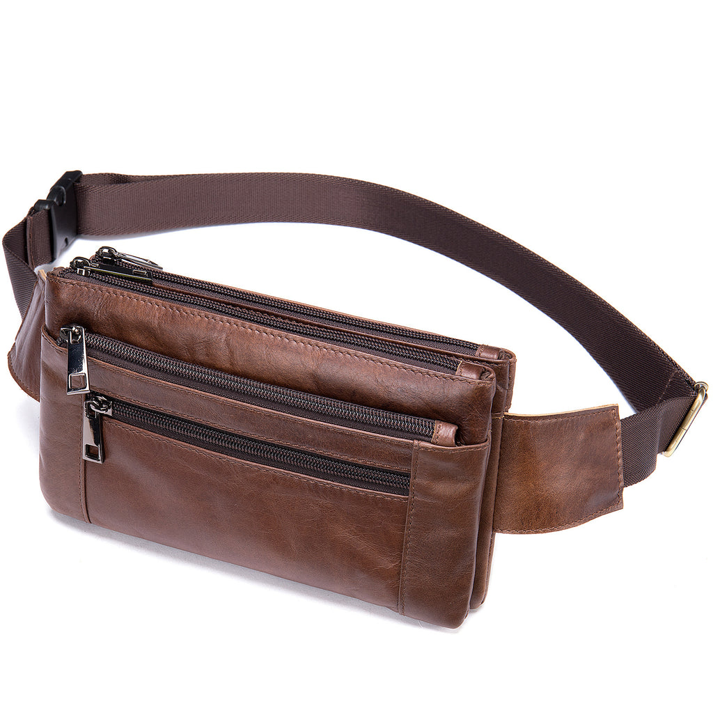 Brusttasche aus Vollnarbenleder