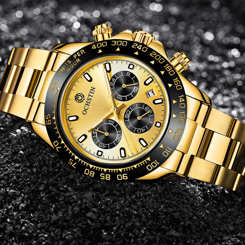 Multifunktions-Edelstahl-Uhr – Bild 6 | LuxeStyle