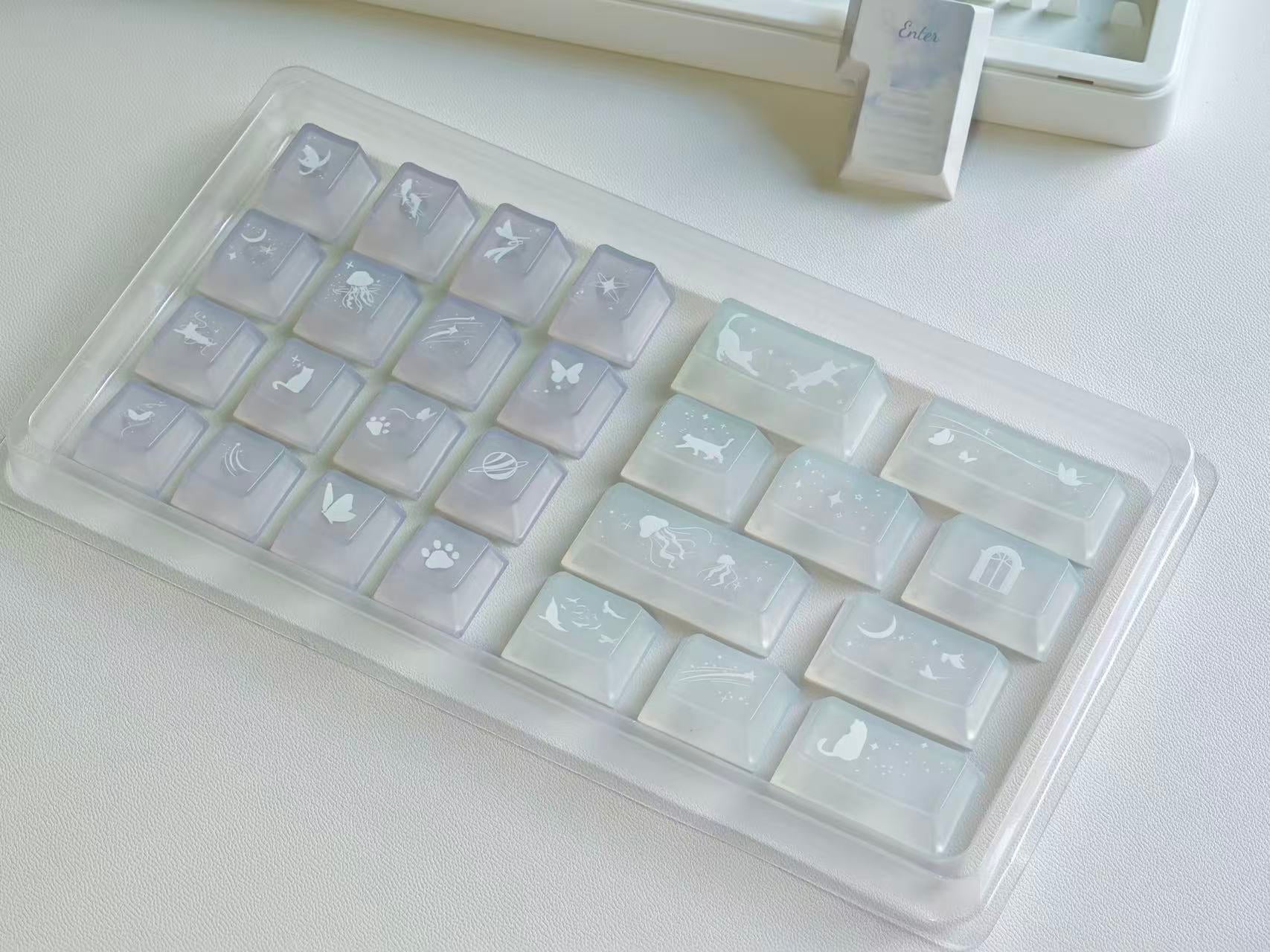PC Fog-Transparent Tastenkappen – Ansicht 8