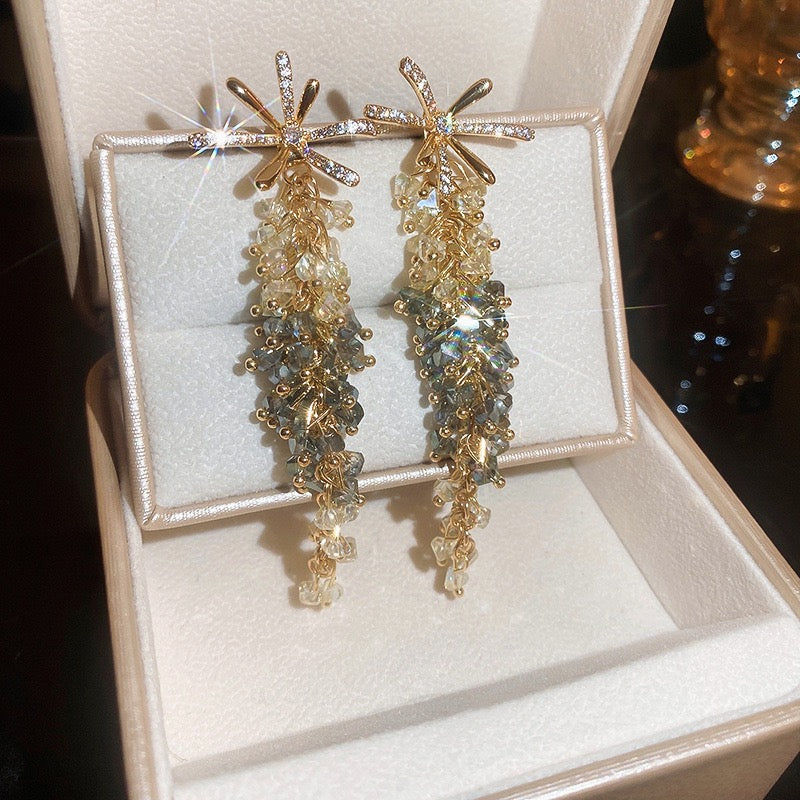 Exquisite Zirkon Ohrhänger Korean Style – Ansicht 5