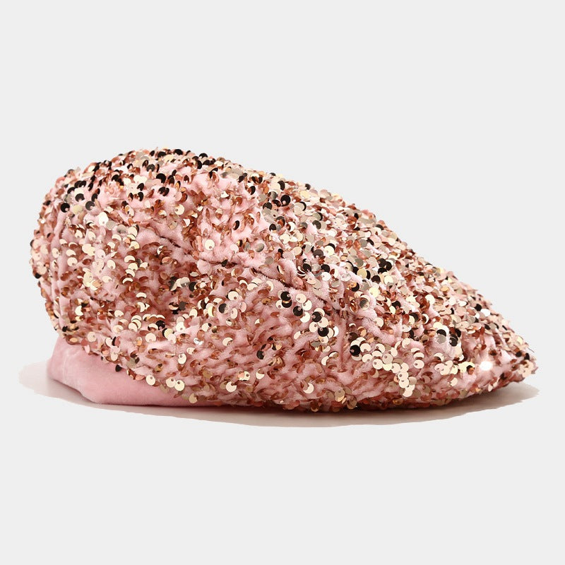 Glitzer-Beanie für Damen
