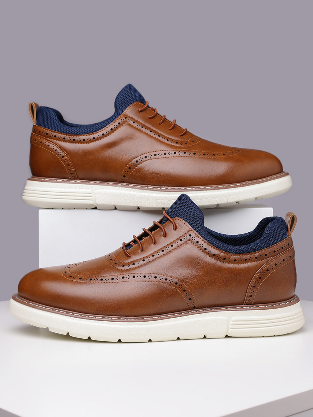 Leder Sneaker mit atmungsaktivem Obermaterial | LuxeStyle