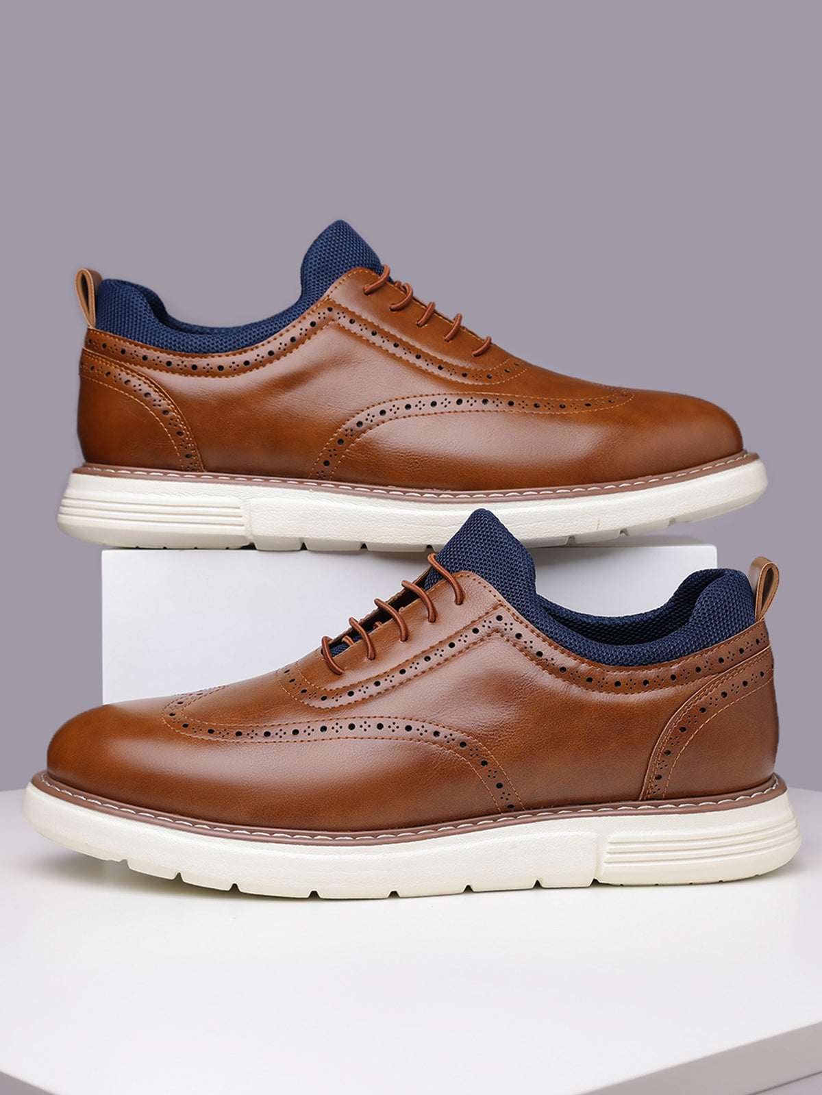 Leder Sneaker mit atmungsaktivem Obermaterial | LuxeStyle