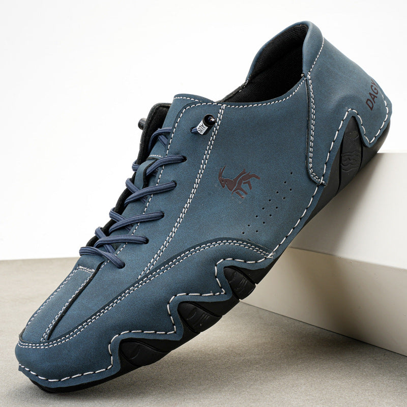Low-Top Herren Sneaker Martin in Marineblau – Bild 5 | LuxeStyle