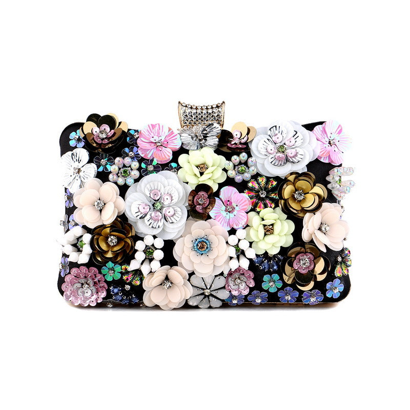 Clutch mit Blumenmuster | LuxeStyle