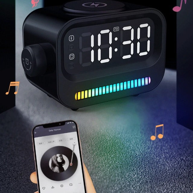 3-in-1 Wecker mit Licht und Bluetooth-Speaker