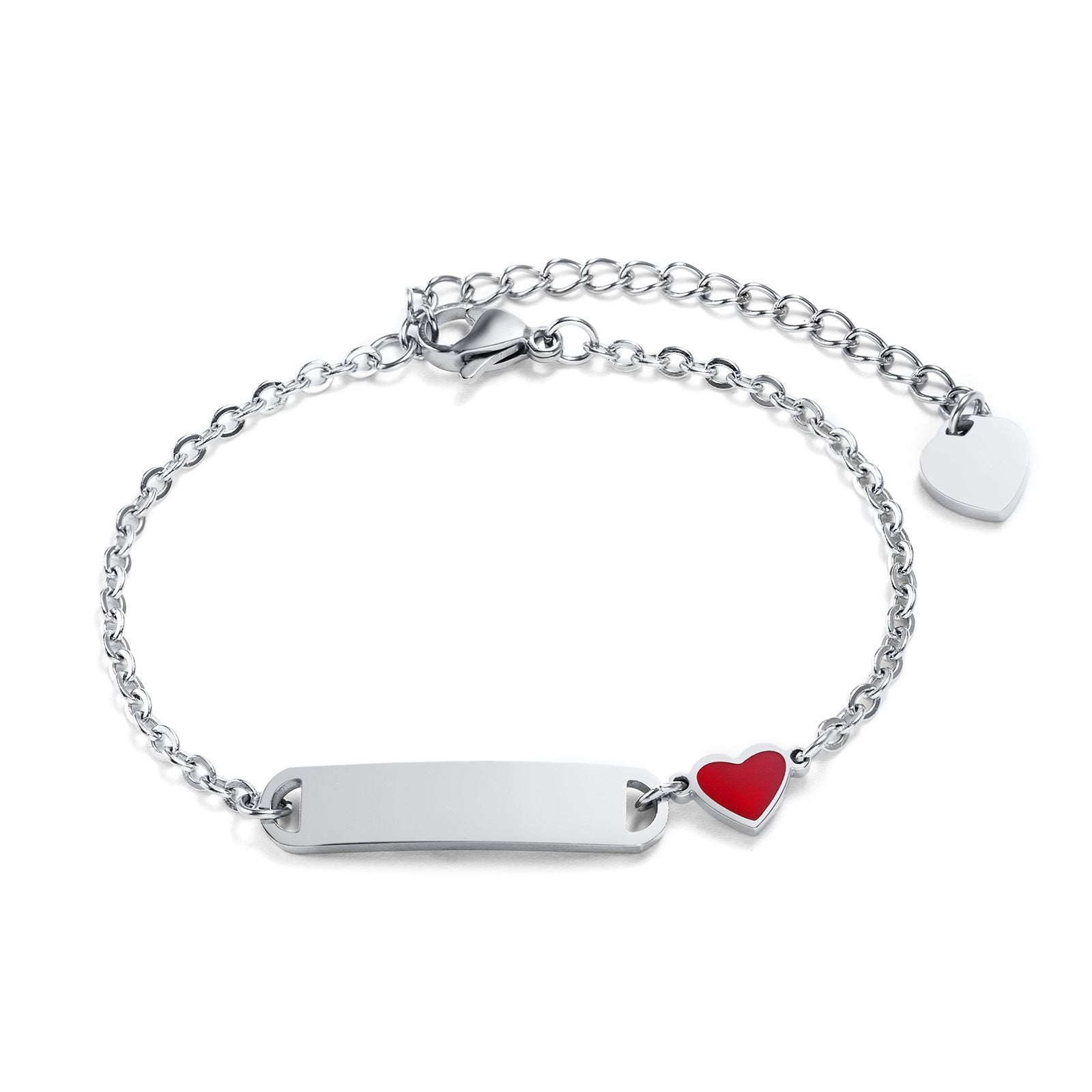 Herz-Armband aus Edelstahl