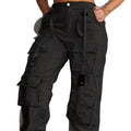 Freizeit-Hose mit weitem Bein – Schwarz