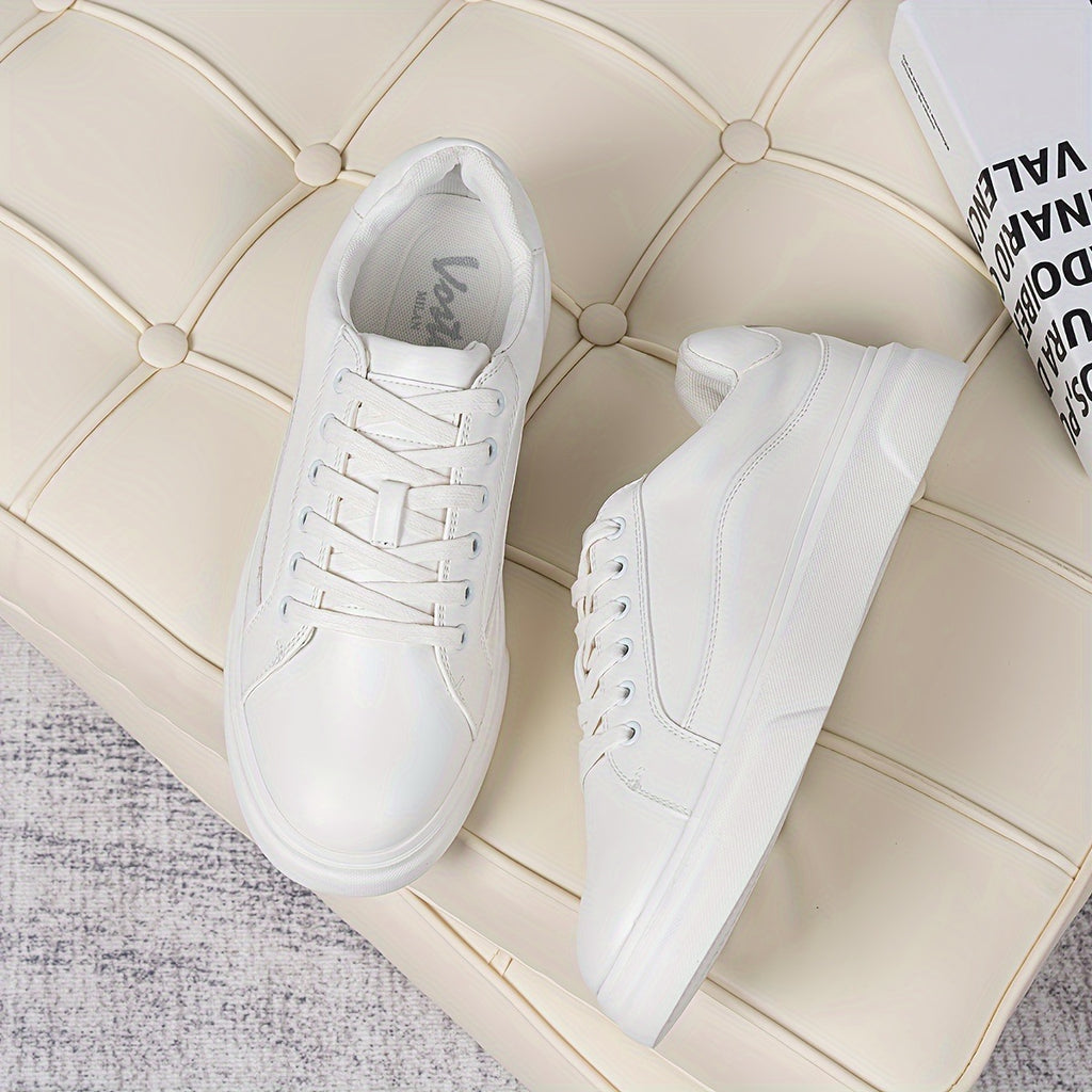 Leder-Sneaker mit Seitenreissverschluss