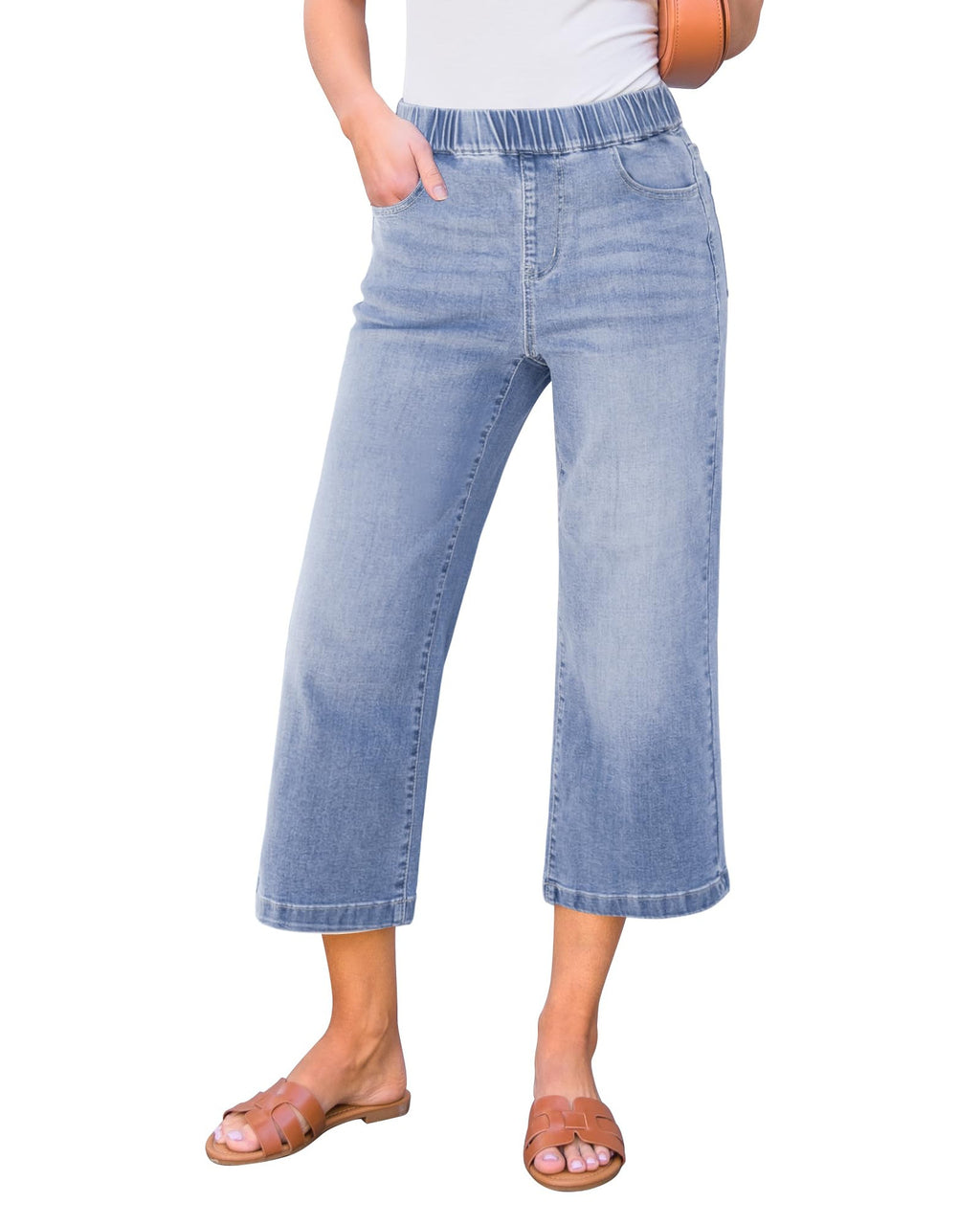 Damen-Hochbund-Stretchjeans