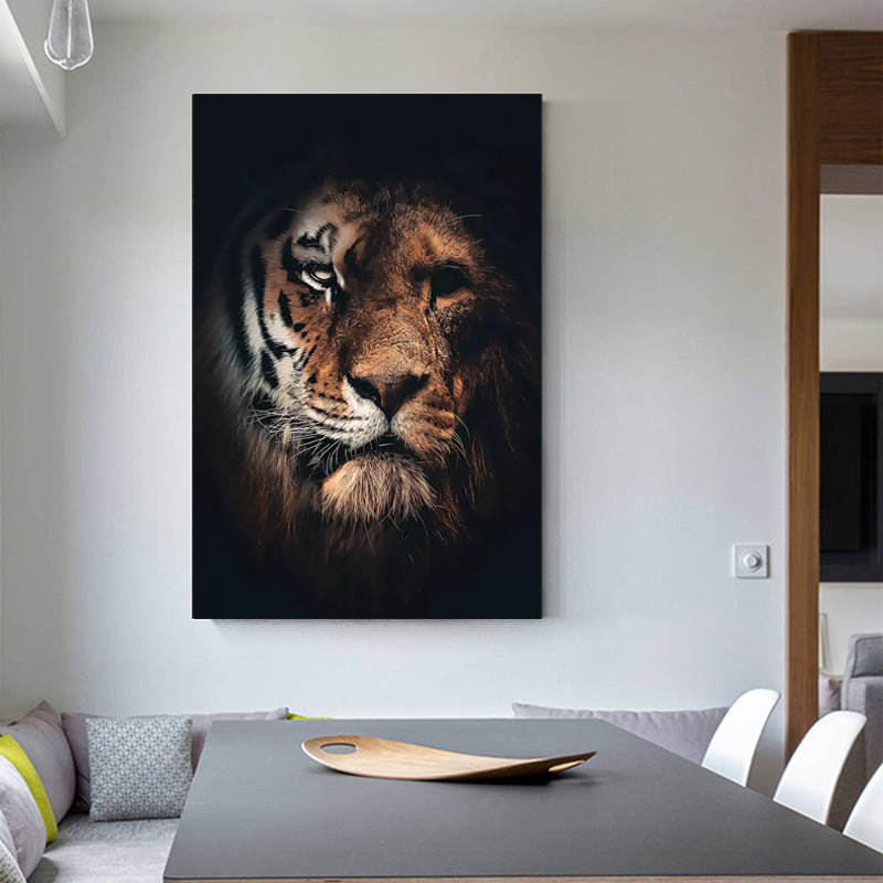 Afrikanischer Wildtiger Leinwandbild | LuxeStyle