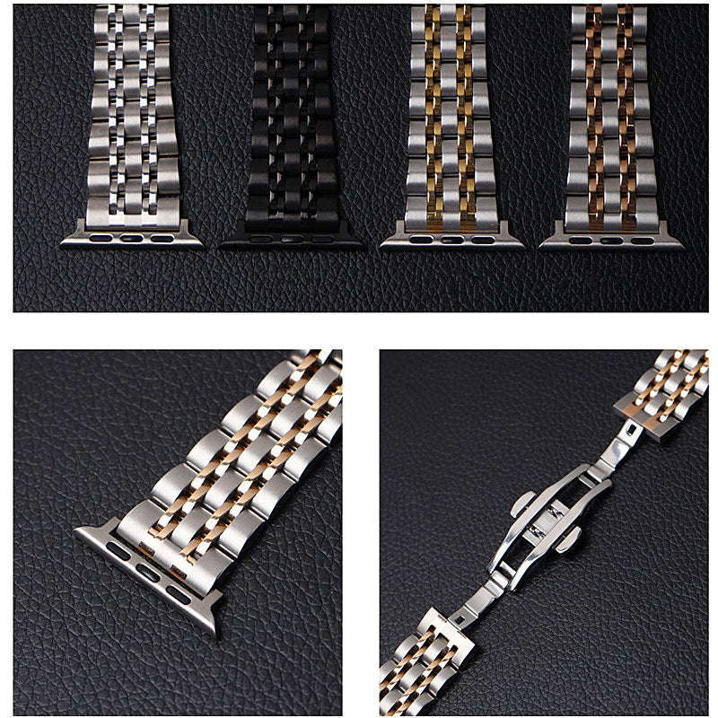 Edelstahl-Armband mit Schmetterlingsschliesse – Bild 7 | LuxeStyle