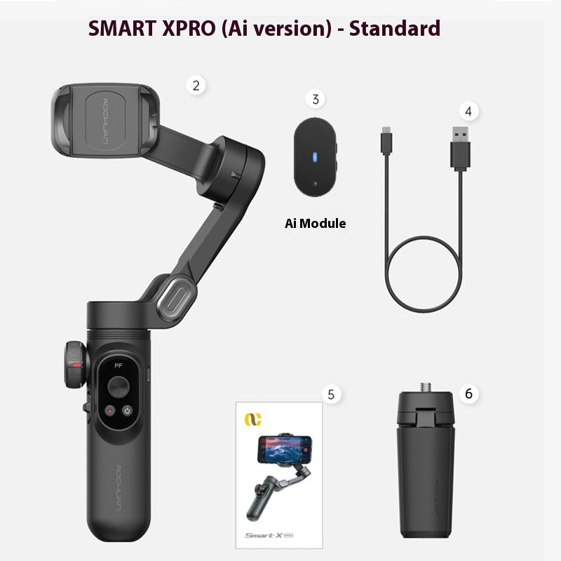 Handy-Gimbal mit KI-Tracking für stabile Videos