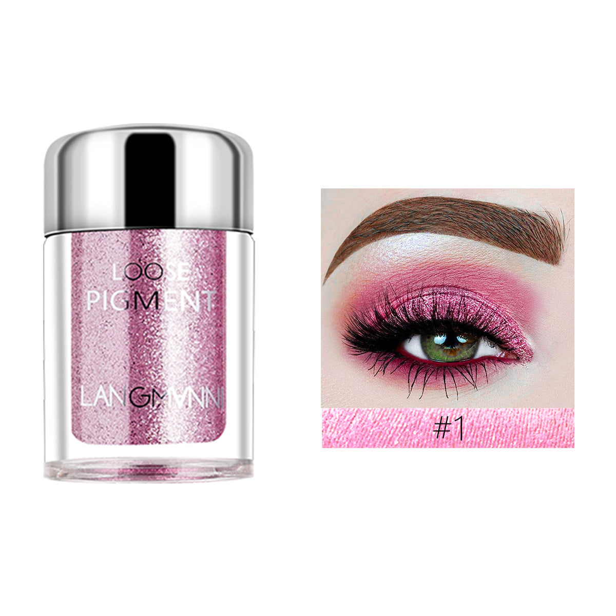 Perlglänzendes Lidschatten-Set mit Diamantglitzer – Bild 14 | LuxeStyle