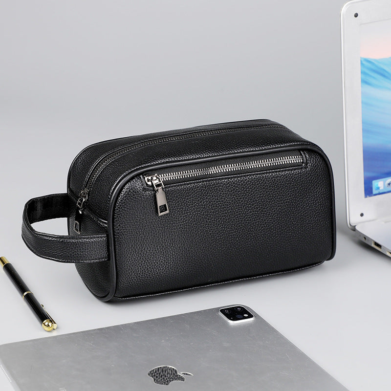 Männlicher Business-Clutch aus weichem Leder