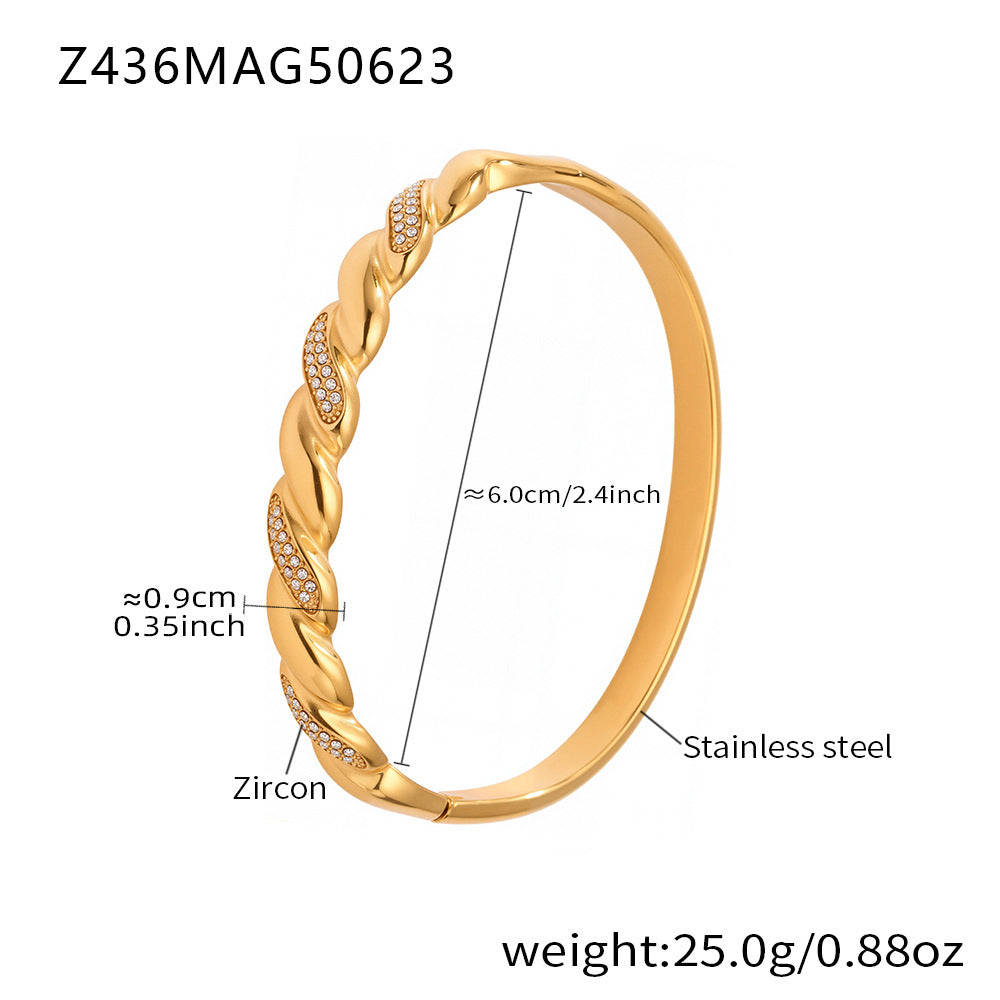 Zirkonarmband aus Edelstahl – Bild 17 | LuxeStyle