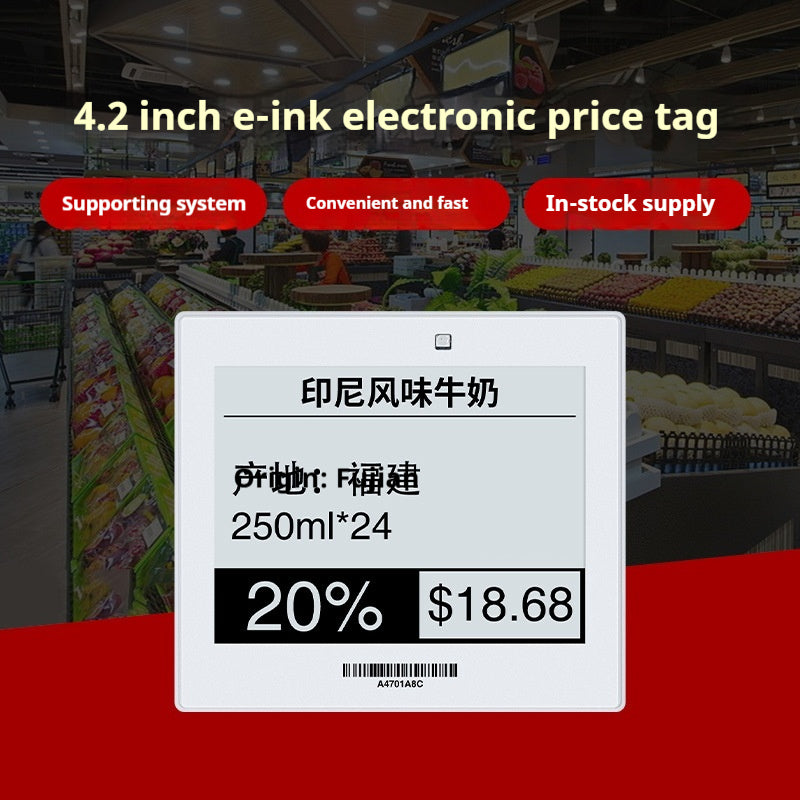 Elektronisches Preisschild mit E-Ink-Display
