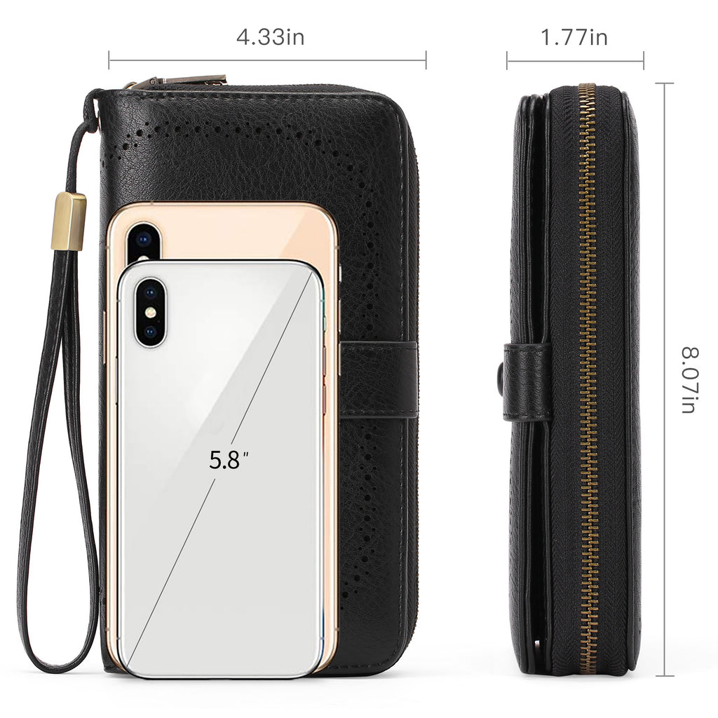 Erweiterbarer Kartenhalter Damen Langwallet – Bild 3 | LuxeStyle