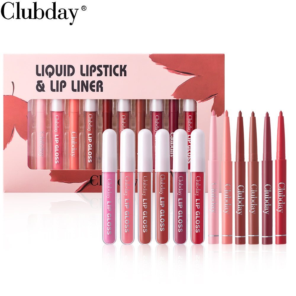 Samtiger Matter Lippenstiftstift 6+6 Set – Ansicht 5