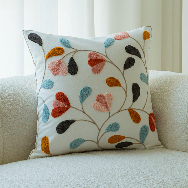 Sofakissen mit Blumen-Stickerei – Bild 4 | LuxeStyle