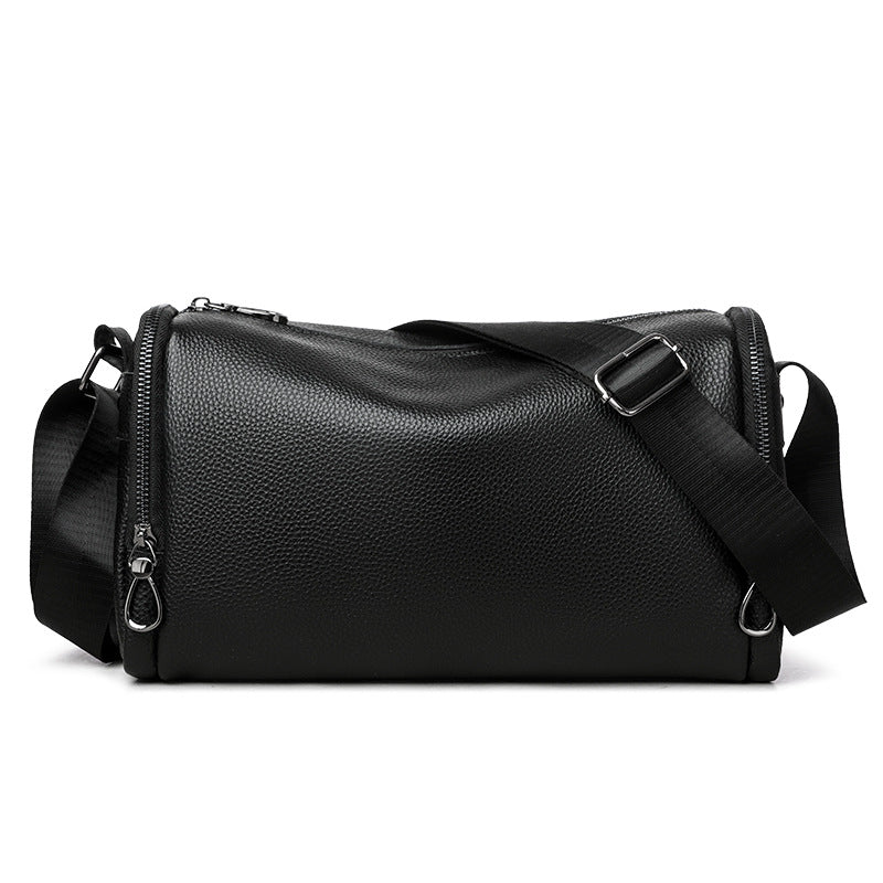 Grosses Leder-Crossbody-Bag