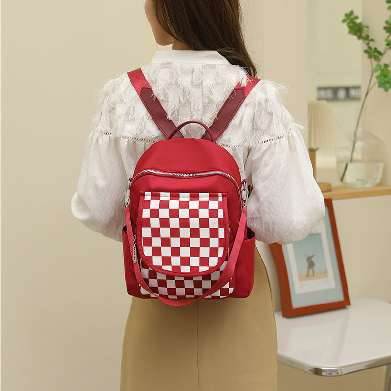 Leichter Nylon-Rucksack mit Kontrastfarben – Bild 2 | LuxeStyle